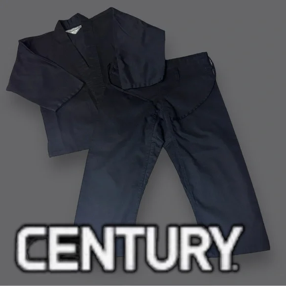 🎉HP🎉EUC Century Kids Lightweight Martial Arts Uniform in Black. Kids 5-7 🥋 - Picture 2 of 16
